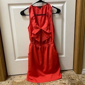 Coral Orange midi dress